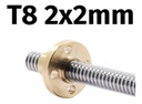 Tuerca Thsl T8 2x2 Bronce Para Varilla Roscada 8mm Acme Cnc