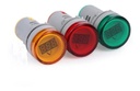 Voltímetro Testigo Ojo De Buey 22m 60v-500v Ac Colores