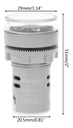 Voltímetro Testigo Ojo De Buey 22m 60v-500v Ac Colores