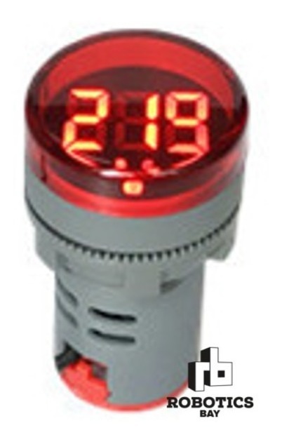 Voltímetro Testigo Ojo De Buey 22m 60v-500v Ac Colores