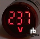 Voltímetro Testigo Ojo De Buey 22m 60v-500v Ac Colores