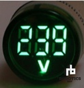 Voltímetro Testigo Ojo De Buey 22m 60v-500v Ac Colores