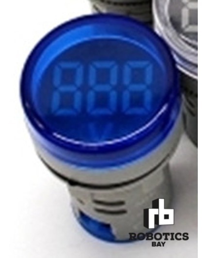 Voltímetro Testigo Ojo De Buey 22m 60v-500v Ac Colores