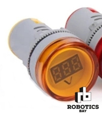 Voltímetro Testigo Ojo De Buey 22m 60v-500v Ac Colores