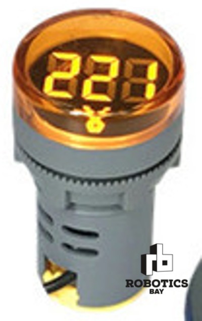 Voltímetro Testigo Ojo De Buey 22m 60v-500v Ac Colores