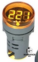 Voltímetro Testigo Ojo De Buey 22m 60v-500v Ac Colores
