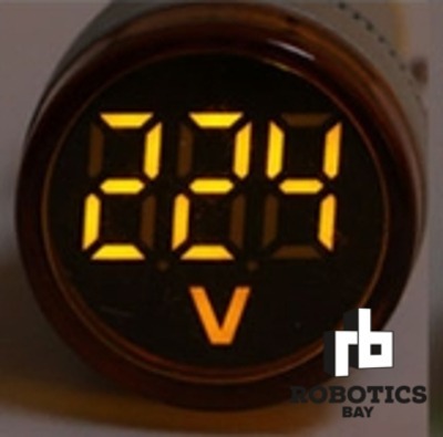 Voltímetro Testigo Ojo De Buey 22m 60v-500v Ac Colores