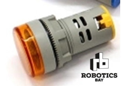Voltímetro Testigo Ojo De Buey 22m 60v-500v Ac Colores