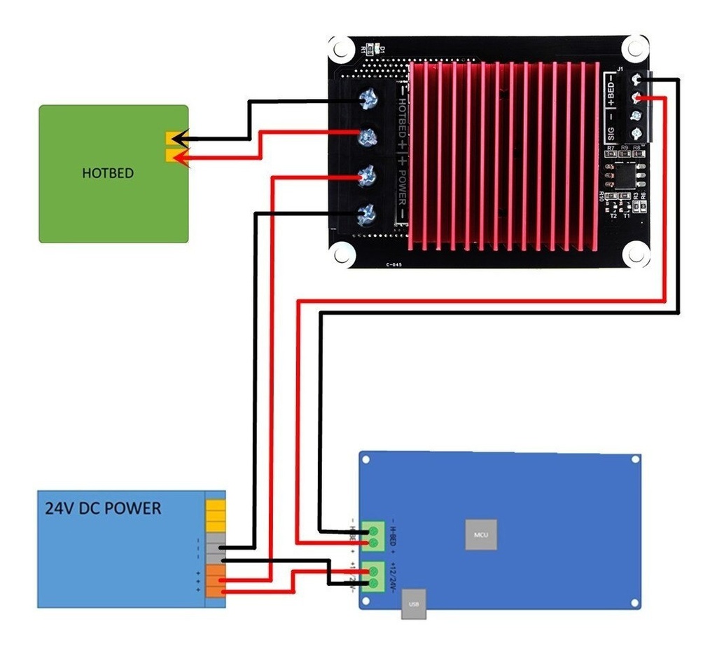 Mosfet 30a Mesa Caliente O Extrusor Impresora 3d Prusa I3