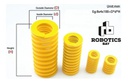 Resorte Amarillo Para Cama Caliente 8x4x25mm 50% Compresion