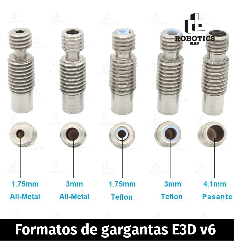 Garganta Barrel E3d V6 All Metal Impresora 3d M6 M7 P/ 1.75