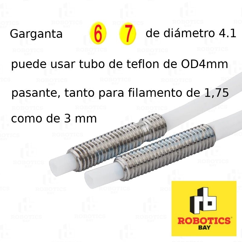 Garganta Barrel Hotend Mk8 Impresora 3d
