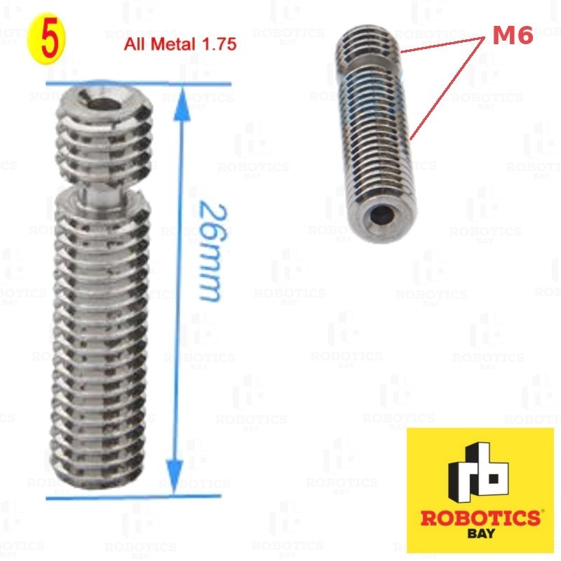 Garganta Barrel Hotend Mk8 Impresora 3d