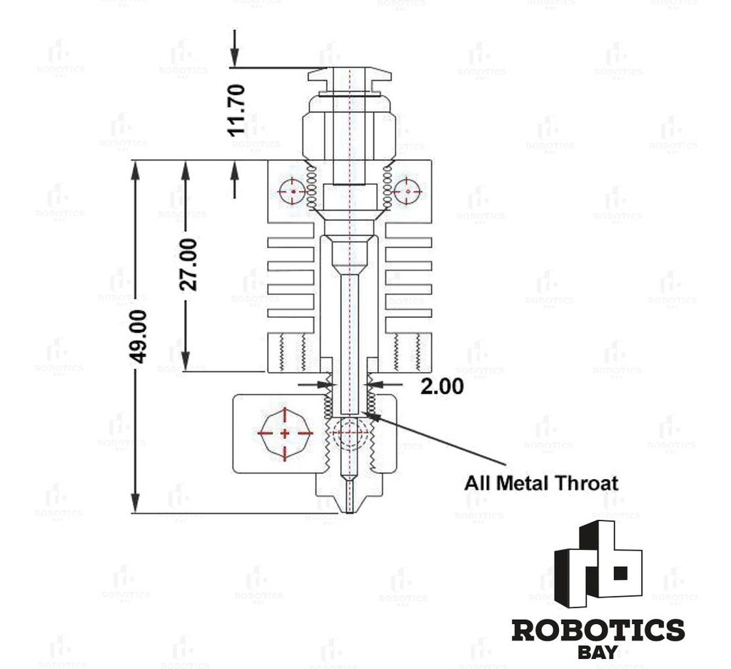 Cabezal Hotend 1.75 0,4 Cr10 Pro Ender 3 Impresora 3d Prusa