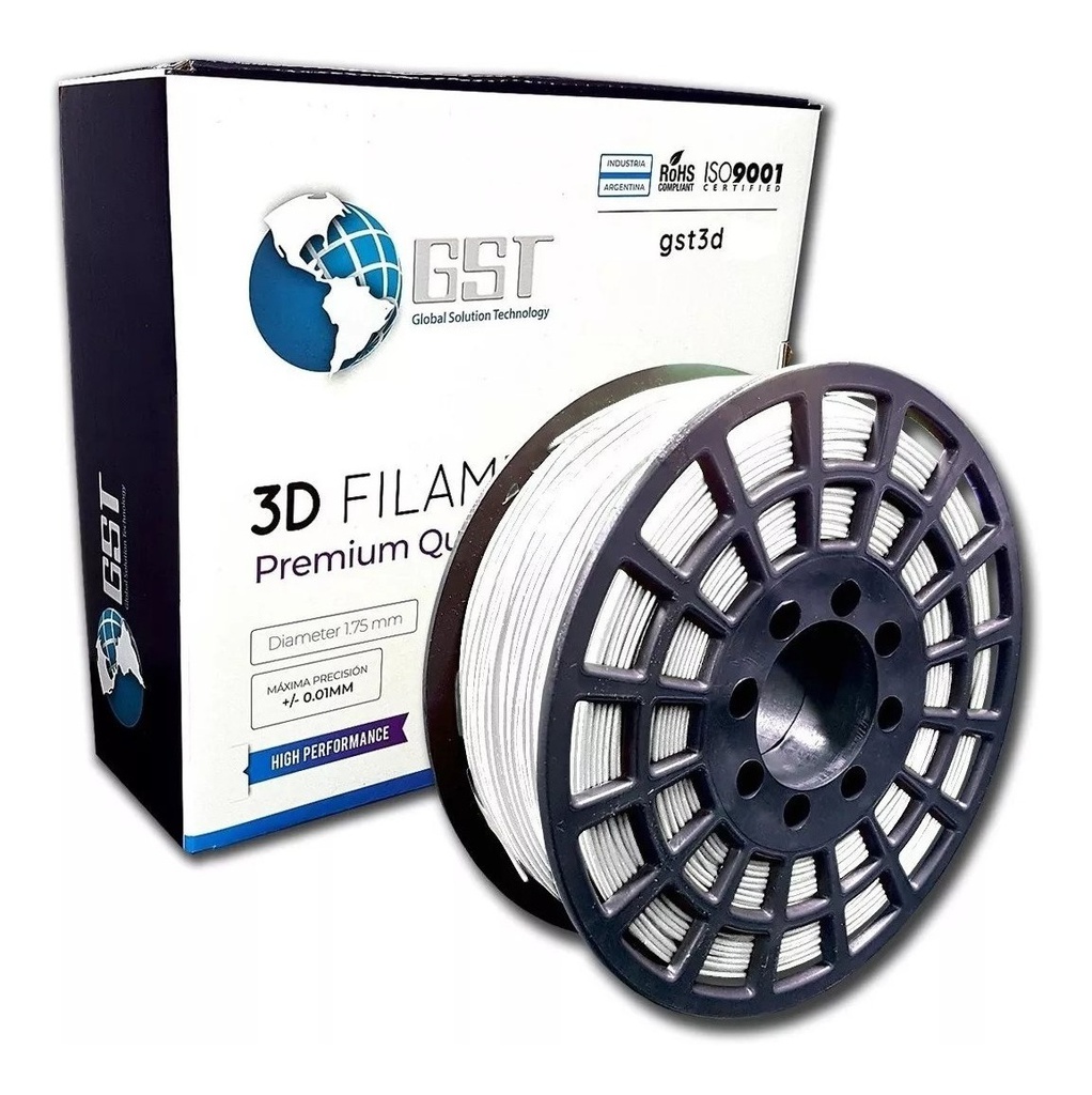 Filamento Impresora 3d Pla Gst3d 1,75mm 320mt X1 Kg Gst