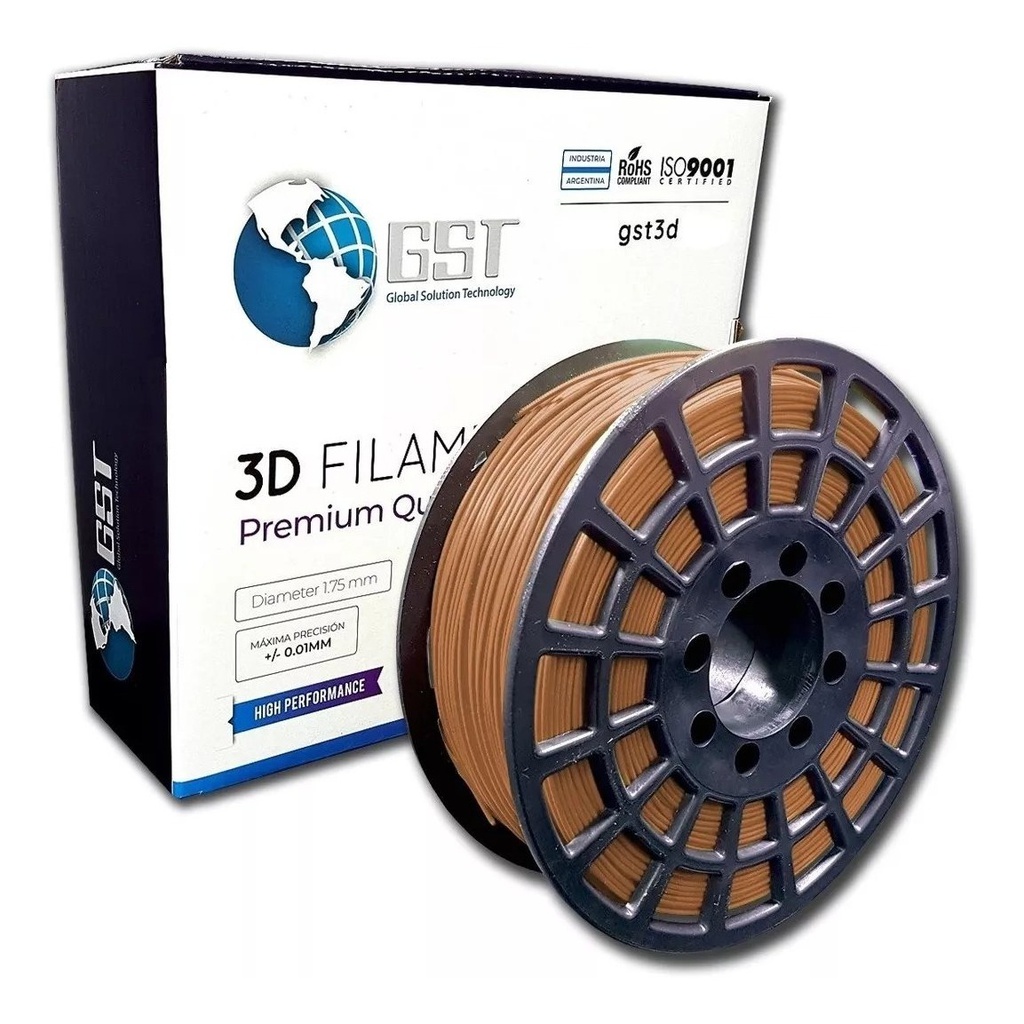 Filamento Impresora 3d Pla Gst3d 1,75mm 320mt X1 Kg Gst