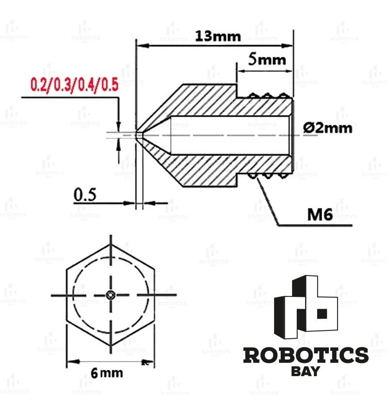  Pico Nozzle Mk7 Mk8 Acero Inox P/fila. 1,75 Mm Impresora 3d