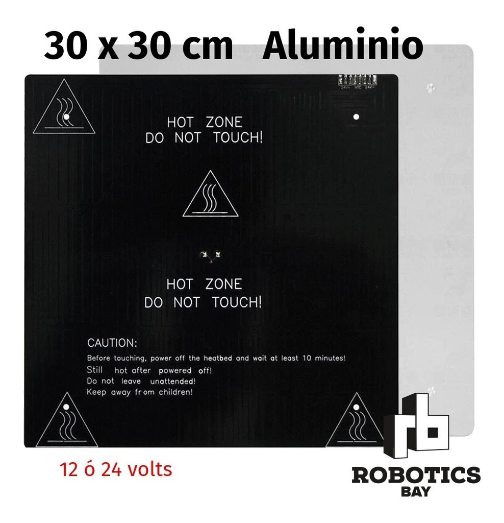 Cama Caliente Mesa 30x30 12v O 24v De Aluminio Impresora 3d