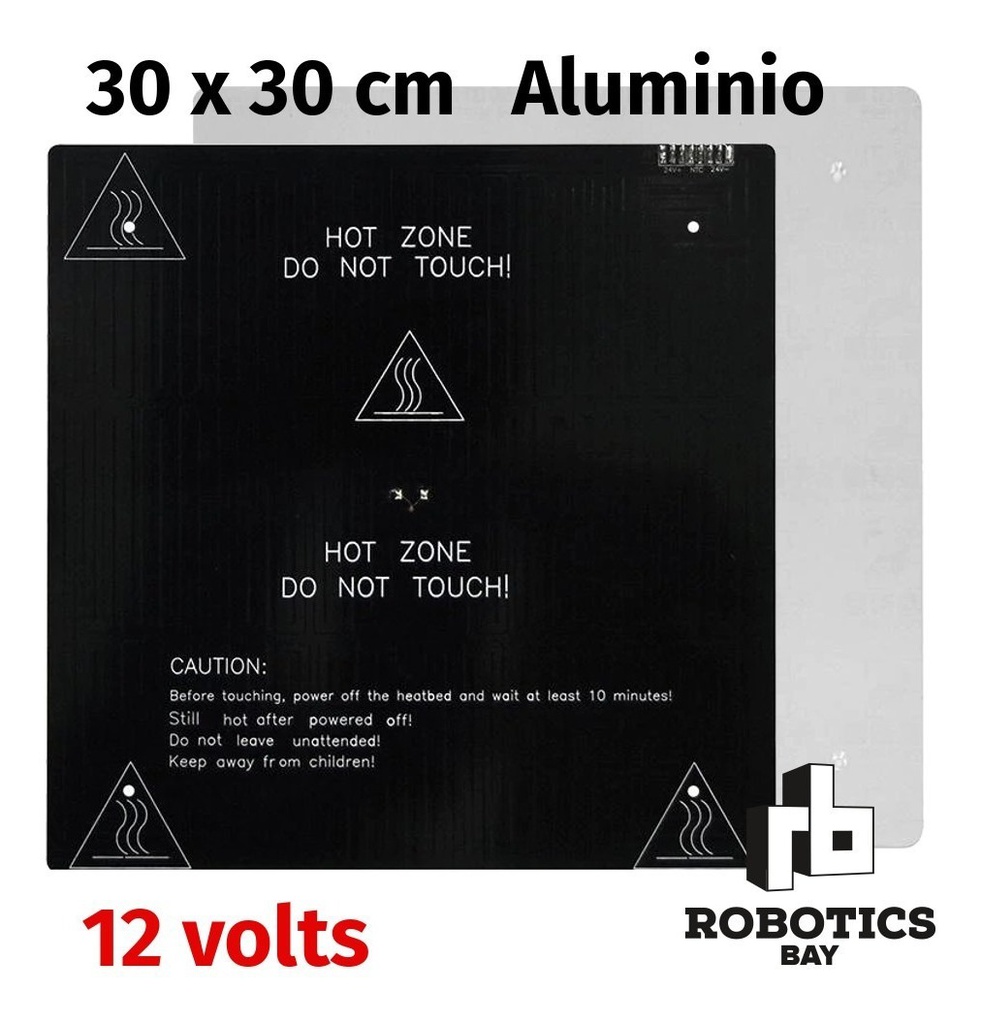 Cama Caliente Mesa 30x30 12v O 24v De Aluminio Impresora 3d