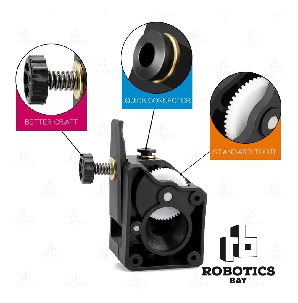 Extrusor Bmg Calidad C/doble Tracción Fila 1,75 Impresora 3d