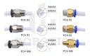 Acople Racor Pc4 M6 Pasante P/ Tubo Ptfe 4mm Y Filam 1.75mm