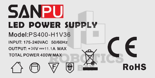 Fuente Switching 36v 11.1a Con Cooler 400w Metálica Cnc