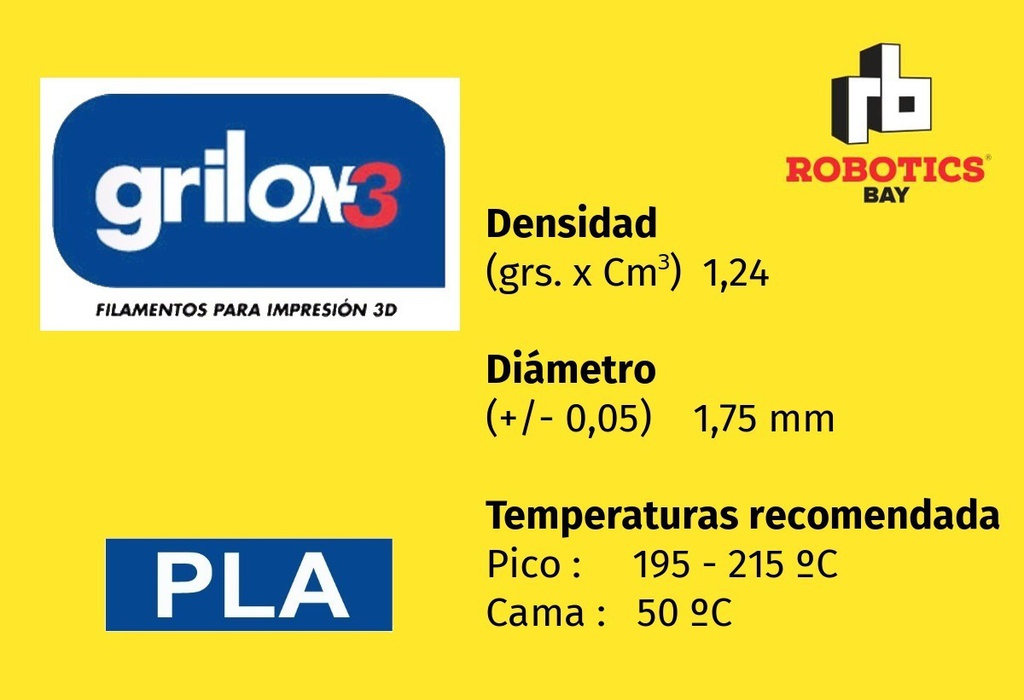 Filamento Pla 1.75mm 1 Kg Impresora 3d Colores Grilon3