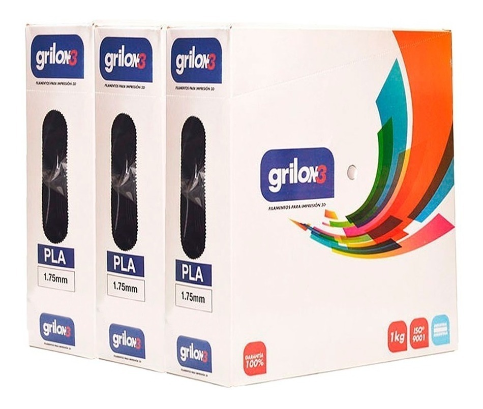 Filamento Pla 1.75mm 1 Kg Impresora 3d Colores Grilon3