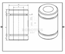 Rodamiento Lineal 8mm Lm8uu Impresora 3d Cnc Prusa I3