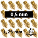 Pico Mk7 Mk8 De 0,5 Mm para Filamento 1,75mm