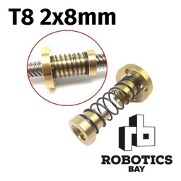 [P778602476] Tuerca Antibacklash Thsl T8 2x8 8mm 3d Cnc Acme