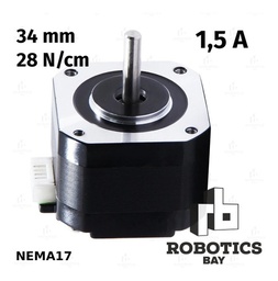 [P784749939] Motor Pap Nema 17 De 0.28 Nmt Con 3v Y 1.5a 34mm De Alto