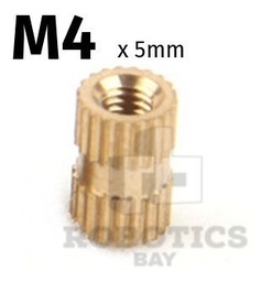 [P788823024] Tuerca Incrustable M4 X 5mm Inserto P/plástico