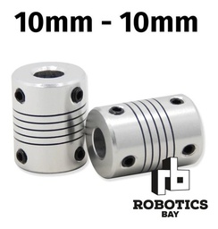 [P813604212] Acople Flexible 10x10 Aluminio 10mm-10mm Nema Impresora 3d