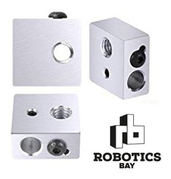 [P817086834] Bloque Calefactor De Aluminio Para MK8 (con sujeción)