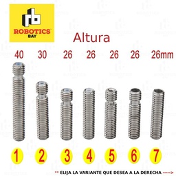 Garganta Barrel Hotend Mk8 rosca M6