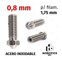 [P856511057] Pico Nozzle Volcano E3D de 0,8mm Acero Inoxidable