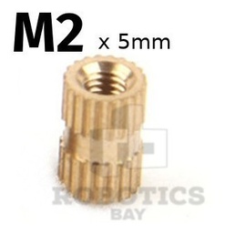 [P774890929] Tuerca Incrustable M2 X 5mm Inserto P/plástico